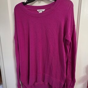 Athleta Fuchsia Crew Neck Top
